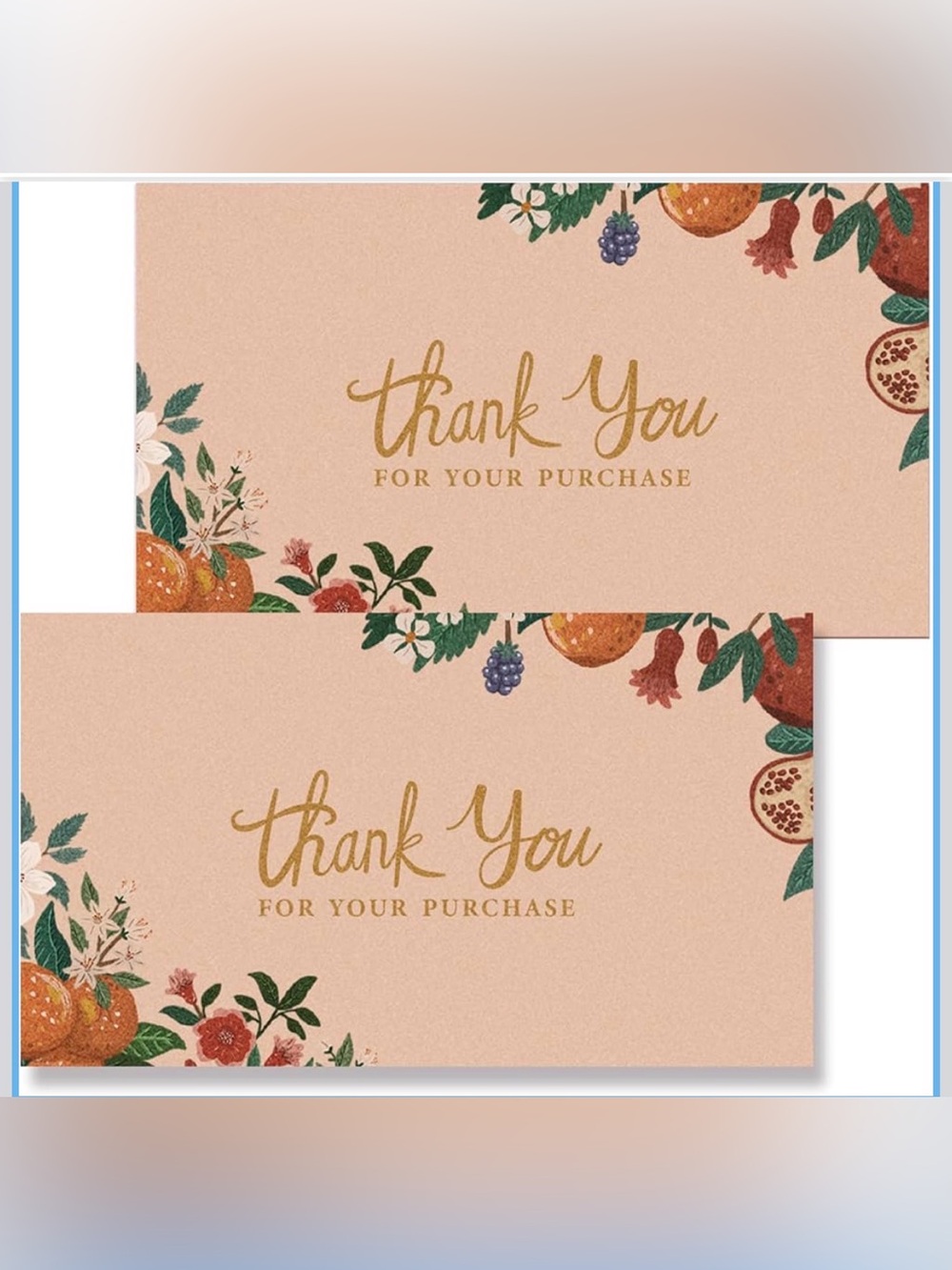 Thank You Cards Prims & Flourish Design - Set of 50